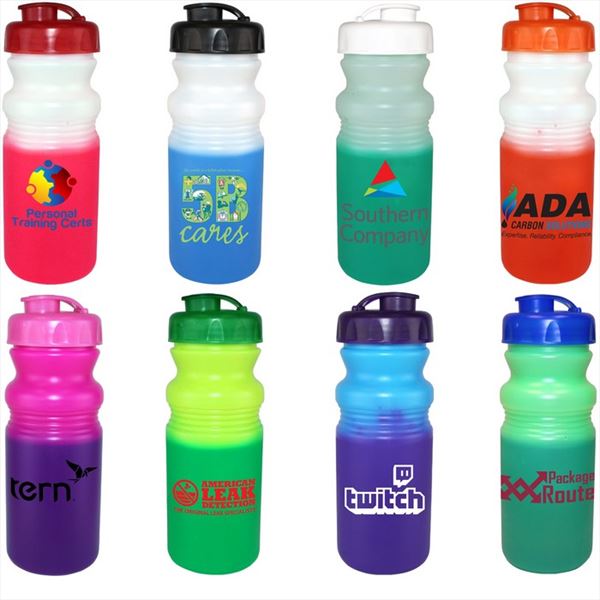 DA66520 20 oz. Mood Cycle Bottle With Flip Top Cap And Custom Imprint
